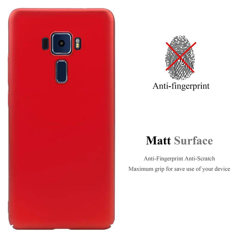 Cadorabo Hülle kompatibel mit Asus ZenFone 3 (5.2 Zoll) Hard Case Schutzhülle in Metall Optik gegen Kratzer und Stöße