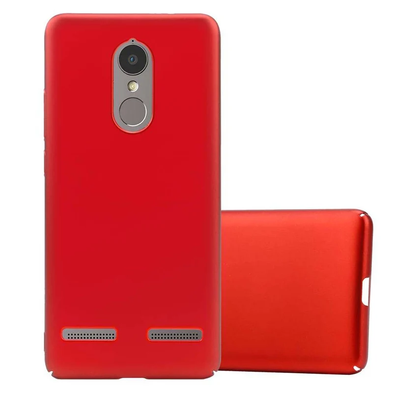 Cadorabo Hülle kompatibel mit Lenovo K6 / K6 POWER Hard Case Schutzhülle in Metall Optik gegen Kratzer und Stöße