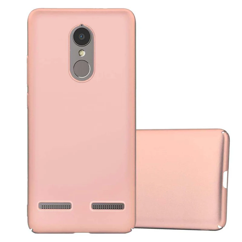 Cadorabo Hülle kompatibel mit Lenovo K6 / K6 POWER Hard Case Schutzhülle in Metall Optik gegen Kratzer und Stöße