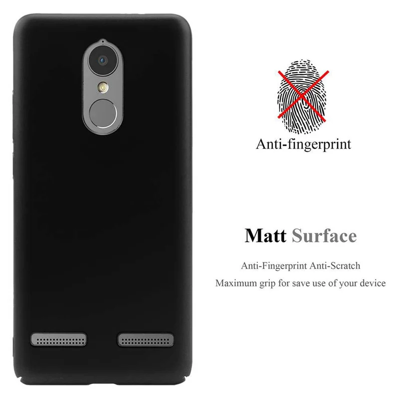 Cadorabo Hülle kompatibel mit Lenovo K6 / K6 POWER Hard Case Schutzhülle in Metall Optik gegen Kratzer und Stöße