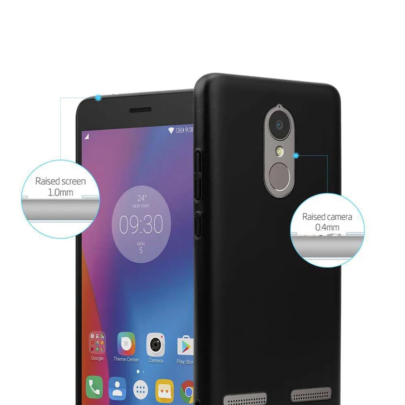 Cadorabo Hülle kompatibel mit Lenovo K6 / K6 POWER Hard Case Schutzhülle in Metall Optik gegen Kratzer und Stöße