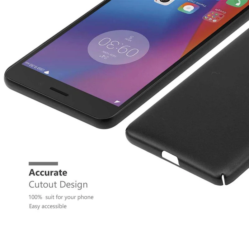 Cadorabo Hülle kompatibel mit Lenovo K6 / K6 POWER Hard Case Schutzhülle in Metall Optik gegen Kratzer und Stöße