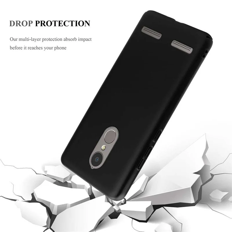 Cadorabo Hülle kompatibel mit Lenovo K6 / K6 POWER Hard Case Schutzhülle in Metall Optik gegen Kratzer und Stöße