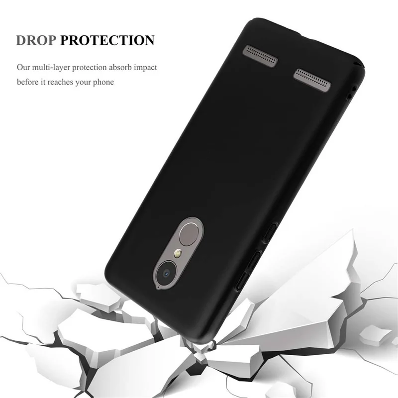 Cadorabo Hülle kompatibel mit Lenovo K6 / K6 POWER Hard Case Schutzhülle in Metall Optik gegen Kratzer und Stöße