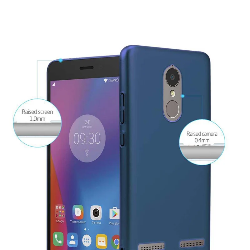 Cadorabo Hülle kompatibel mit Lenovo K6 / K6 POWER Hard Case Schutzhülle in Metall Optik gegen Kratzer und Stöße