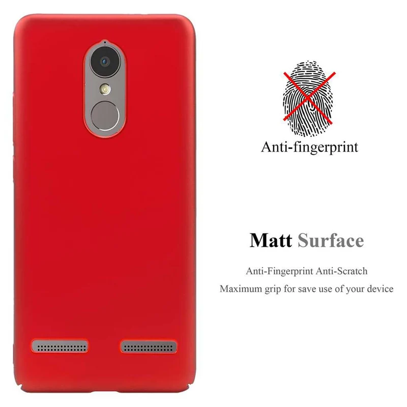 Cadorabo Hülle kompatibel mit Lenovo K6 / K6 POWER Hard Case Schutzhülle in Metall Optik gegen Kratzer und Stöße