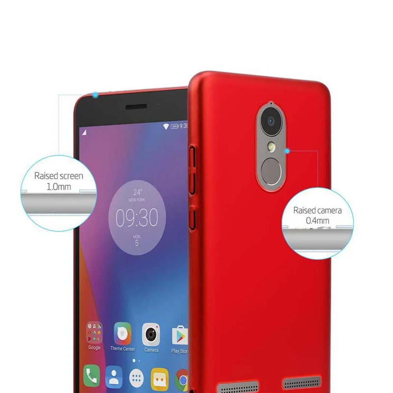 Cadorabo Hülle kompatibel mit Lenovo K6 / K6 POWER Hard Case Schutzhülle in Metall Optik gegen Kratzer und Stöße