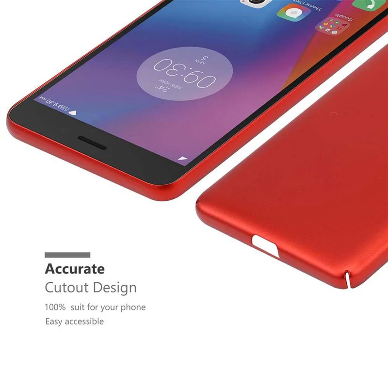 Cadorabo Hülle kompatibel mit Lenovo K6 / K6 POWER Hard Case Schutzhülle in Metall Optik gegen Kratzer und Stöße