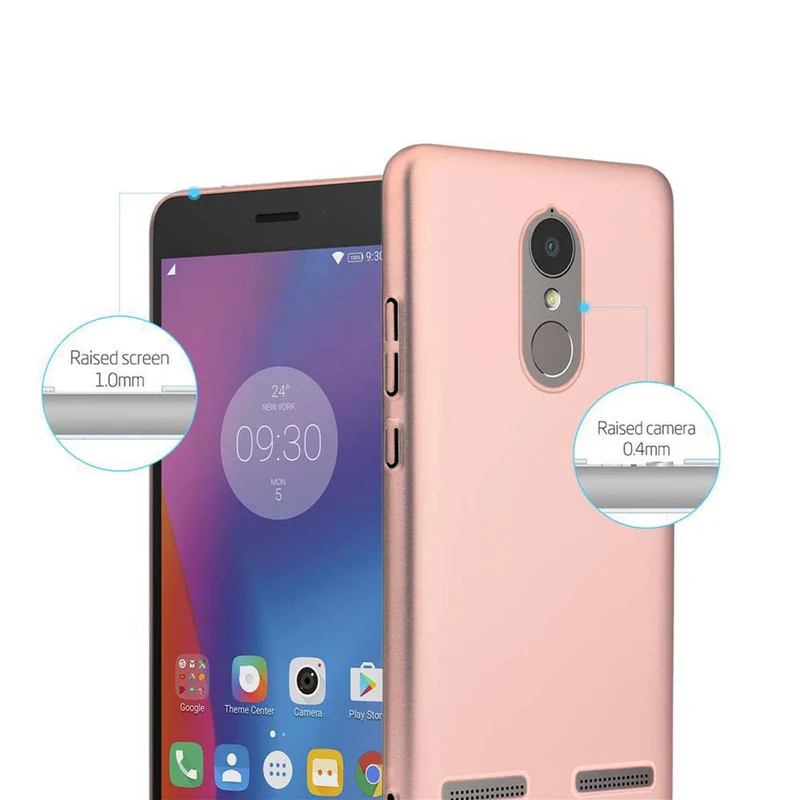 Cadorabo Hülle kompatibel mit Lenovo K6 / K6 POWER Hard Case Schutzhülle in Metall Optik gegen Kratzer und Stöße