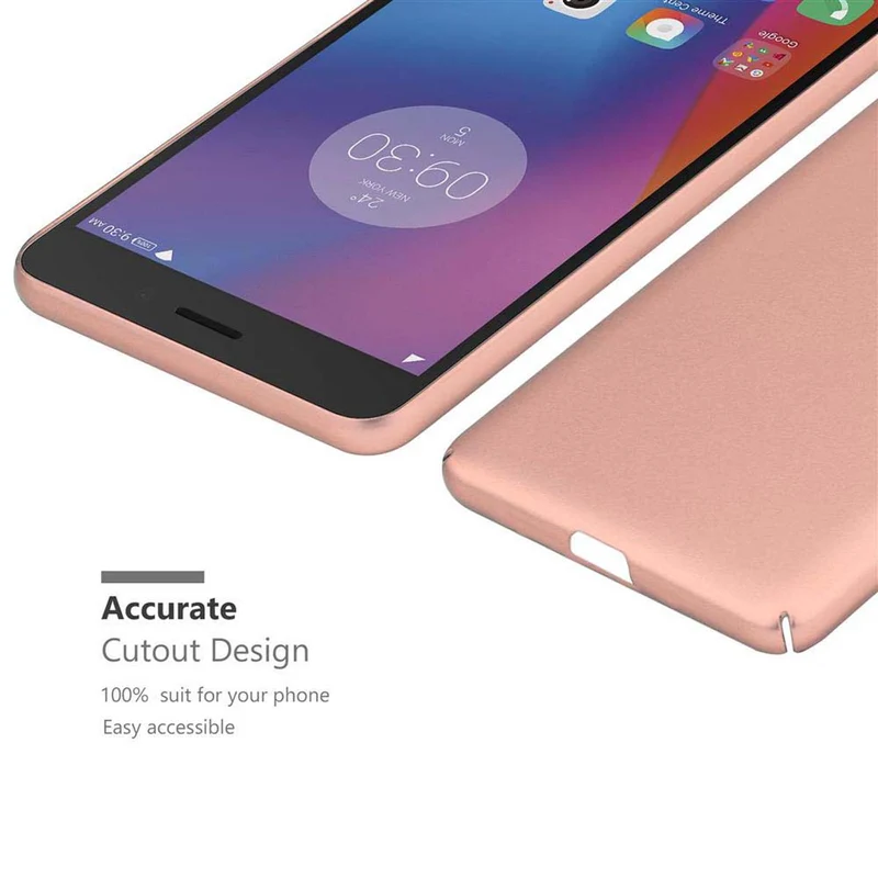 Cadorabo Hülle kompatibel mit Lenovo K6 / K6 POWER Hard Case Schutzhülle in Metall Optik gegen Kratzer und Stöße
