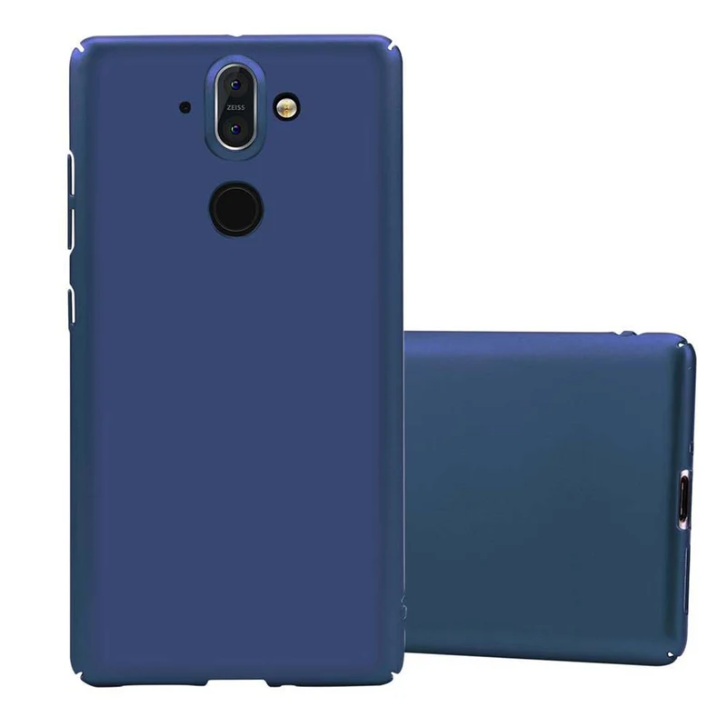 Cadorabo Hülle kompatibel mit Nokia 8 Sirocco Hard Case Schutzhülle in Metall Optik gegen Kratzer und Stöße