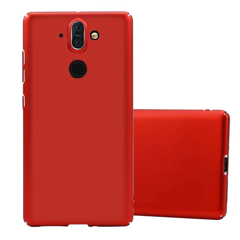 Cadorabo Hülle kompatibel mit Nokia 8 Sirocco Hard Case Schutzhülle in Metall Optik gegen Kratzer und Stöße
