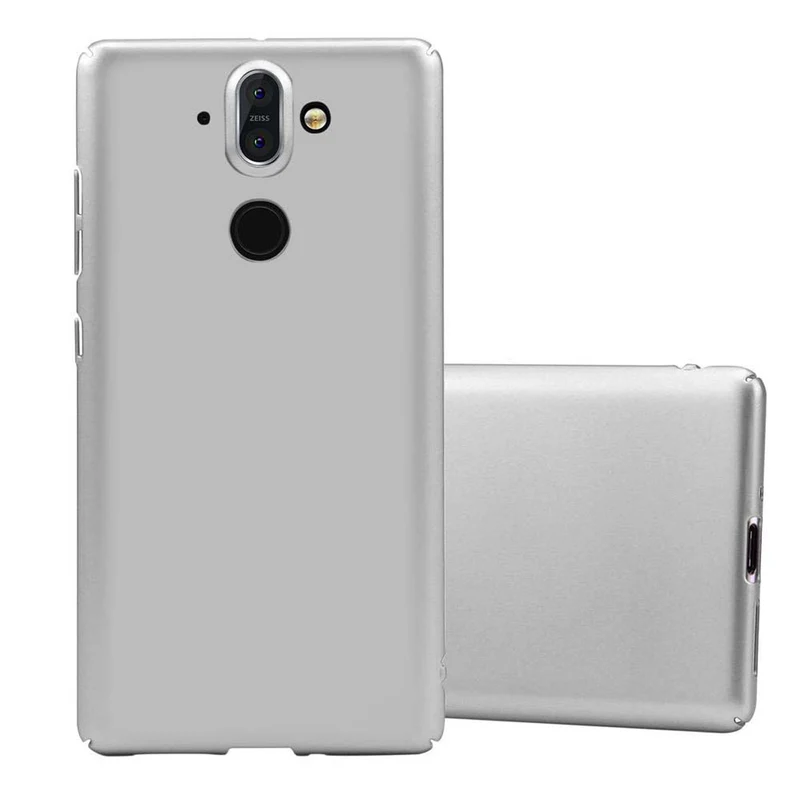 Cadorabo Hülle kompatibel mit Nokia 8 Sirocco Hard Case Schutzhülle in Metall Optik gegen Kratzer und Stöße