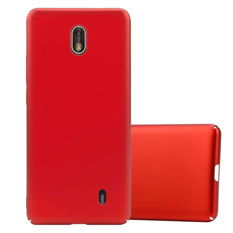 Cadorabo Hülle kompatibel mit Nokia 1 2018 Hard Case Schutzhülle in Metall Optik gegen Kratzer und Stöße