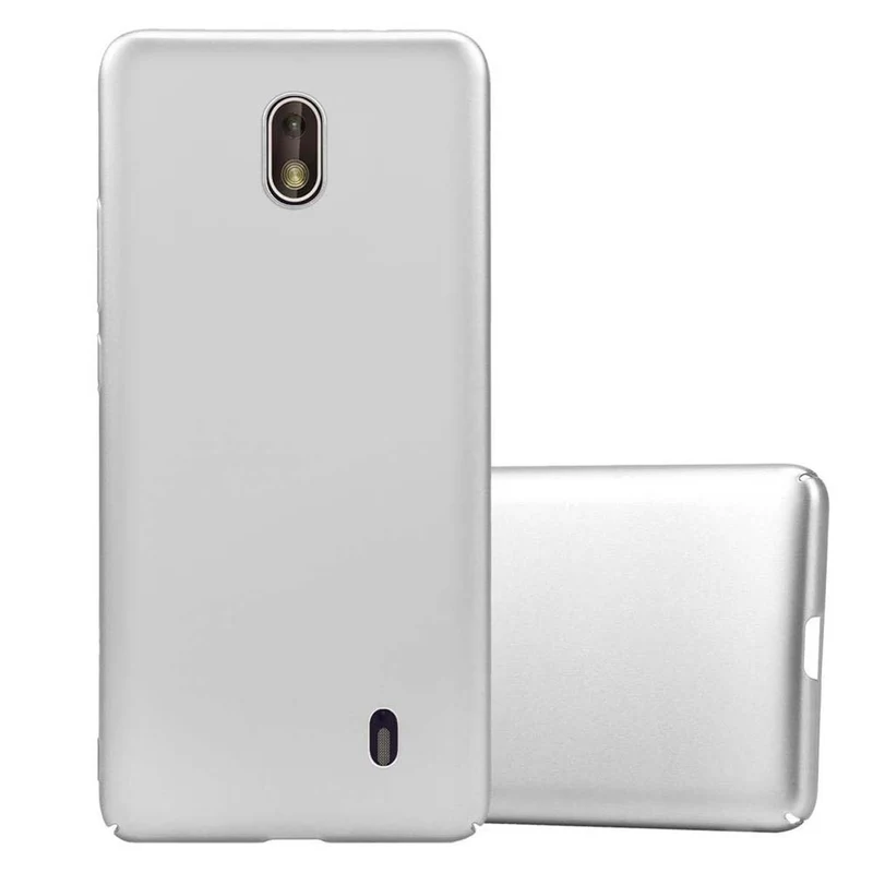 Cadorabo Hülle kompatibel mit Nokia 1 2018 Hard Case Schutzhülle in Metall Optik gegen Kratzer und Stöße
