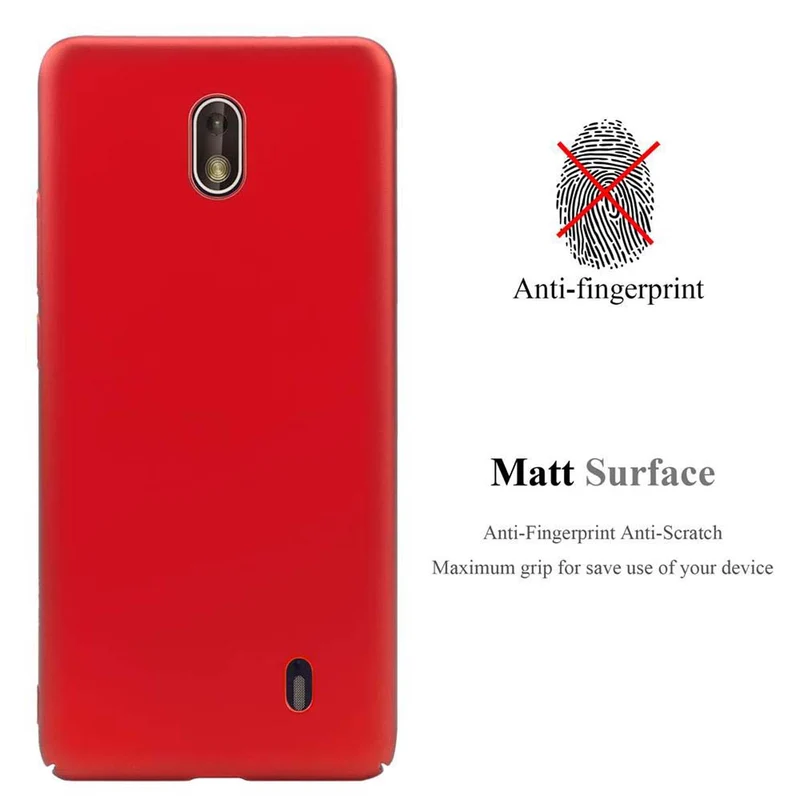 Cadorabo Hülle kompatibel mit Nokia 1 2018 Hard Case Schutzhülle in Metall Optik gegen Kratzer und Stöße