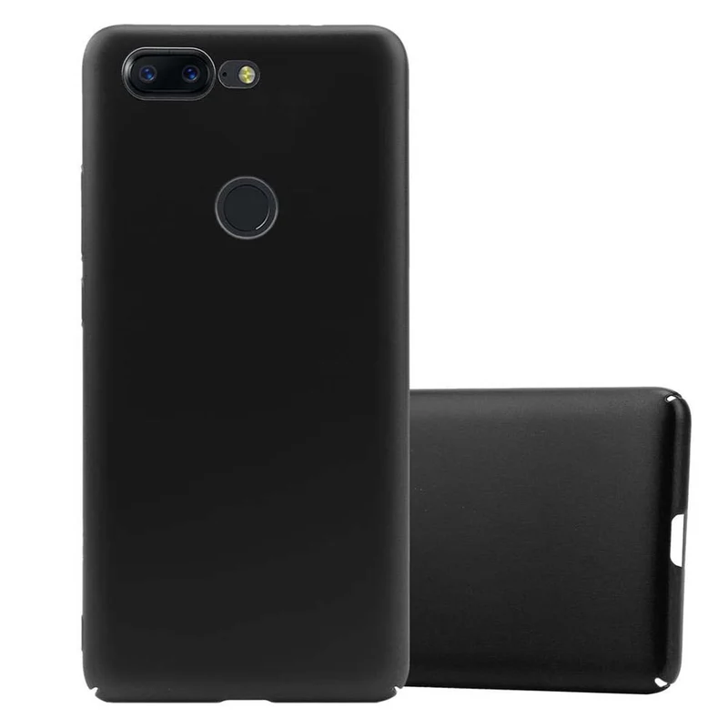 Cadorabo Hülle kompatibel mit OnePlus 5T Hard Case Schutzhülle in Metall Optik gegen Kratzer und Stöße