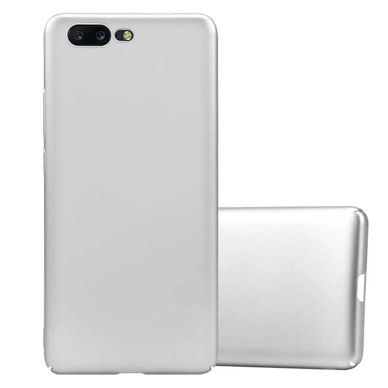 Cadorabo Hülle kompatibel mit OnePlus 5 Hard Case Schutzhülle in Metall Optik gegen Kratzer und Stöße