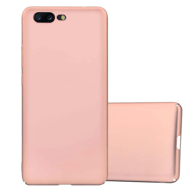 Cadorabo Hülle kompatibel mit OnePlus 5 Hard Case Schutzhülle in Metall Optik gegen Kratzer und Stöße