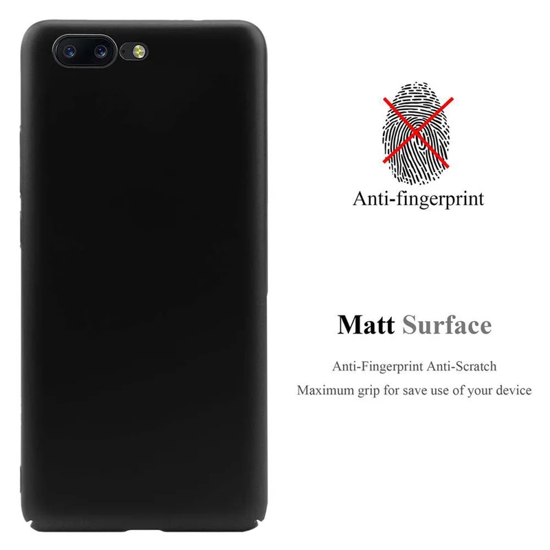 Cadorabo Hülle kompatibel mit OnePlus 5 Hard Case Schutzhülle in Metall Optik gegen Kratzer und Stöße