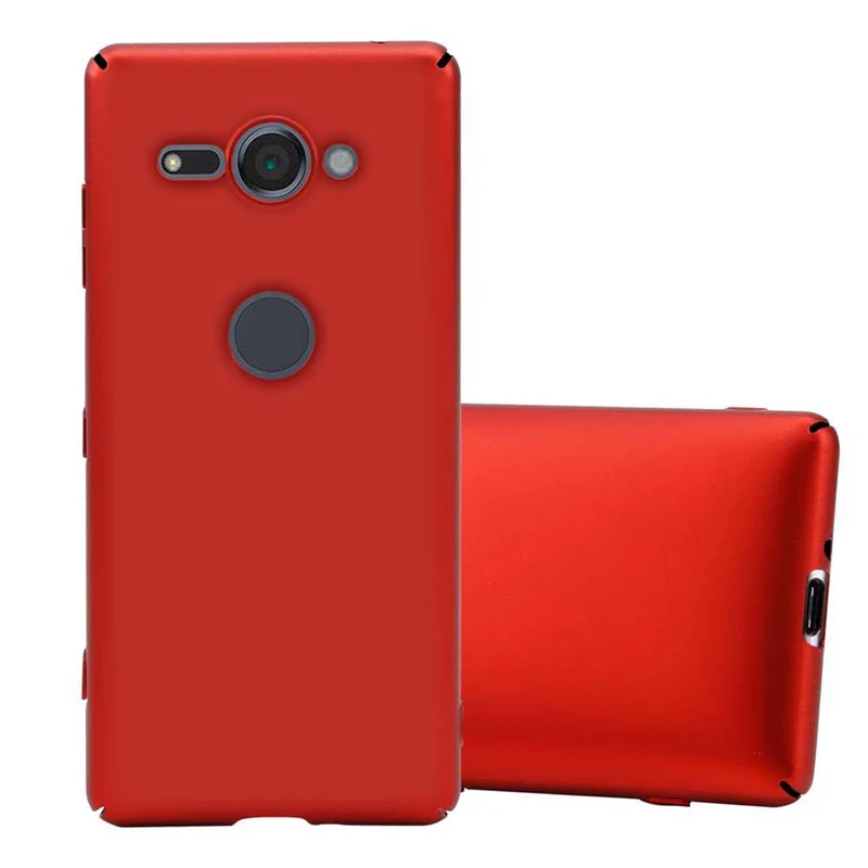 Cadorabo Hülle kompatibel mit Sony Xperia XZ2 COMPACT Hard Case Schutzhülle in Metall Optik gegen Kratzer und Stöße