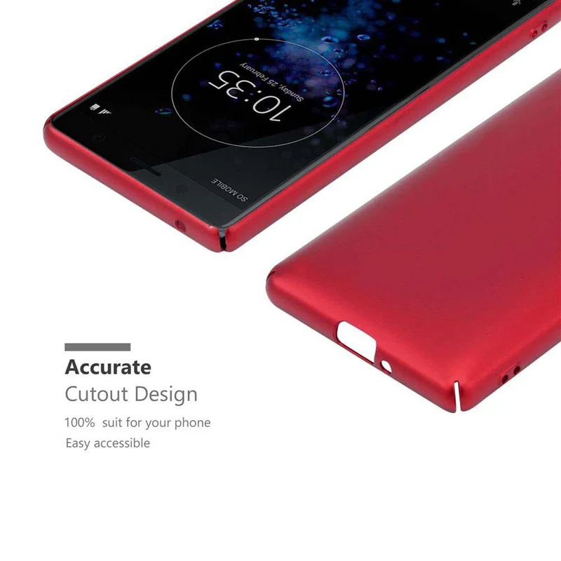 Cadorabo Hülle kompatibel mit Sony Xperia XZ2 COMPACT Hard Case Schutzhülle in Metall Optik gegen Kratzer und Stöße