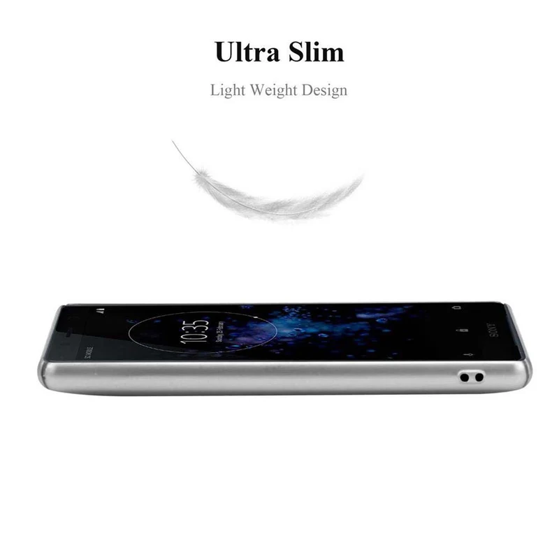 Cadorabo Hülle kompatibel mit Sony Xperia XZ2 COMPACT Hard Case Schutzhülle in Metall Optik gegen Kratzer und Stöße