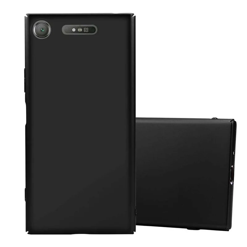 Cadorabo Hülle kompatibel mit Sony Xperia XZ1 Hard Case Schutzhülle in Metall Optik gegen Kratzer und Stöße