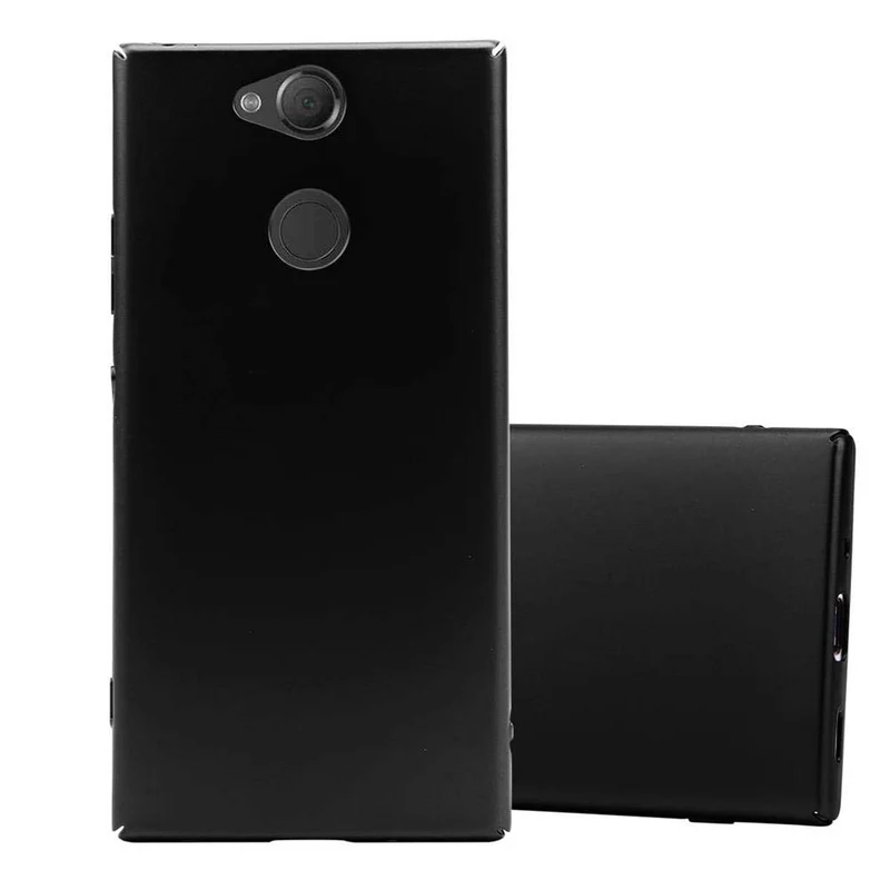 Cadorabo Hülle kompatibel mit Sony Xperia XA2 Hard Case Schutzhülle in Metall Optik gegen Kratzer und Stöße