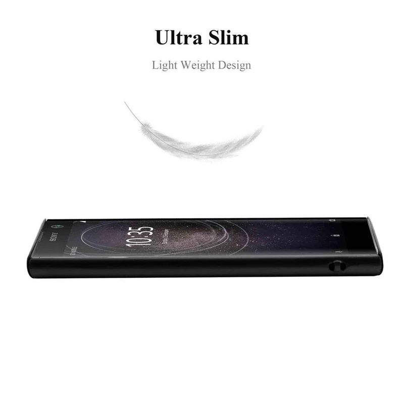 Cadorabo Hülle kompatibel mit Sony Xperia XA2 Hard Case Schutzhülle in Metall Optik gegen Kratzer und Stöße