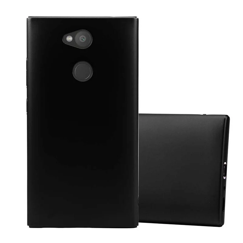 Cadorabo Hülle kompatibel mit Sony Xperia L2 Hard Case Schutzhülle in Metall Optik gegen Kratzer und Stöße