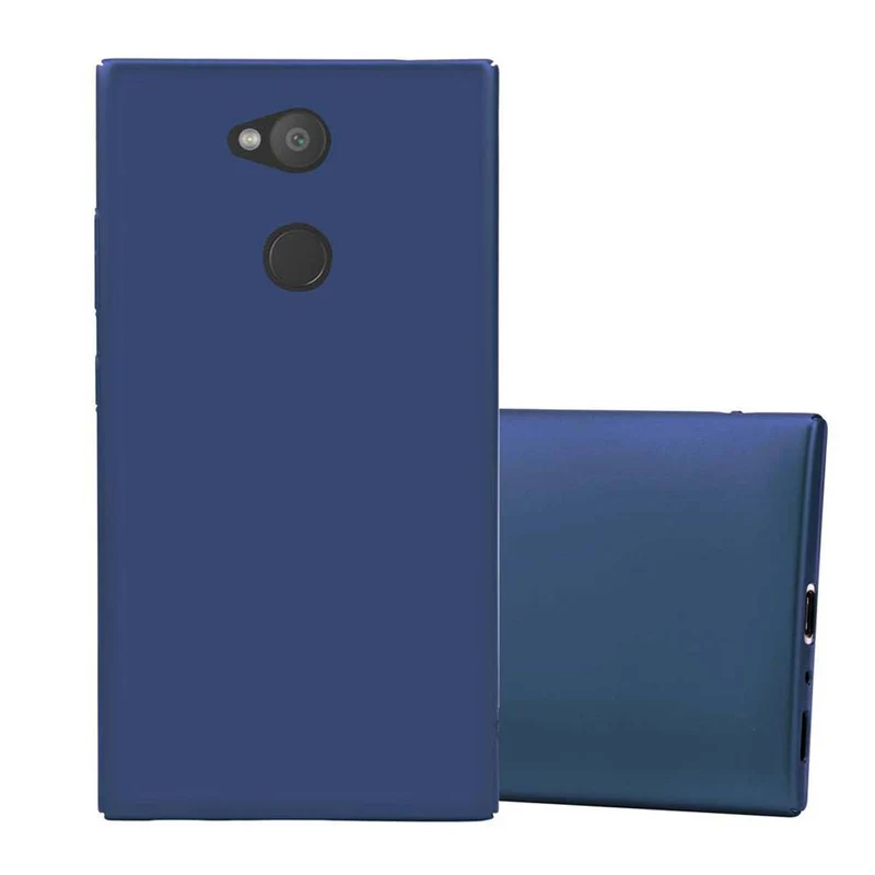 Cadorabo Hülle kompatibel mit Sony Xperia L2 Hard Case Schutzhülle in Metall Optik gegen Kratzer und Stöße
