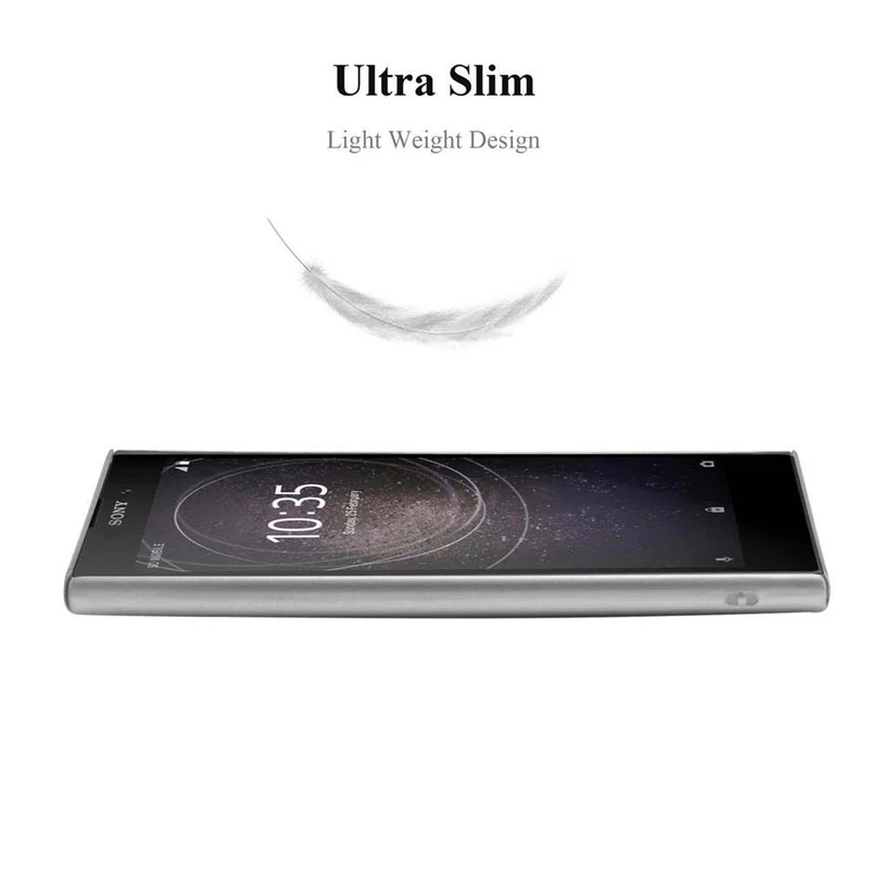 Cadorabo Hülle kompatibel mit Sony Xperia L2 Hard Case Schutzhülle in Metall Optik gegen Kratzer und Stöße