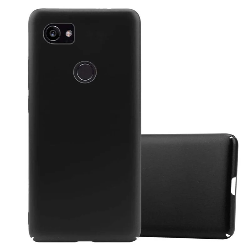 Cadorabo Hülle kompatibel mit Google PIXEL 2 XL Hard Case Schutzhülle in Metall Optik gegen Kratzer und Stöße