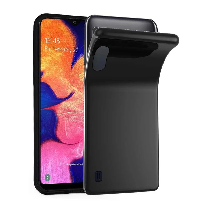 Cadorabo Hülle kompatibel mit Samsung Galaxy A10 / M10 Schutzhülle aus flexiblem TPU Silikon