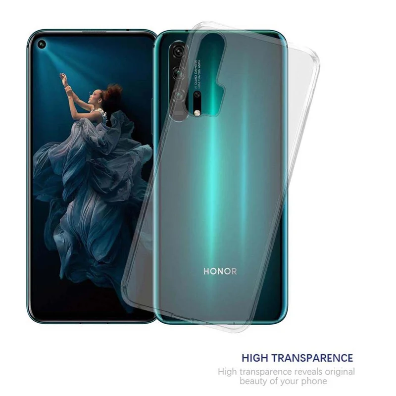 Cadorabo Hülle kompatibel mit Honor 20 PRO Schutzhülle aus flexiblem TPU Silikon