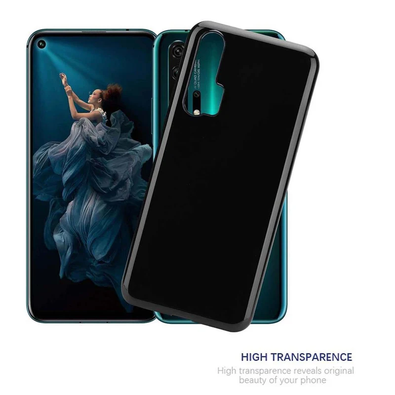 Cadorabo Hülle kompatibel mit Honor 20 PRO Schutzhülle aus flexiblem TPU Silikon