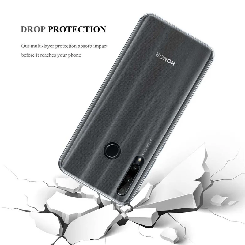 Cadorabo Hülle kompatibel mit Honor 10i / 20i / 20 LITE / Huawei Enjoy 9S Schutzhülle aus flexiblem TPU Silikon
