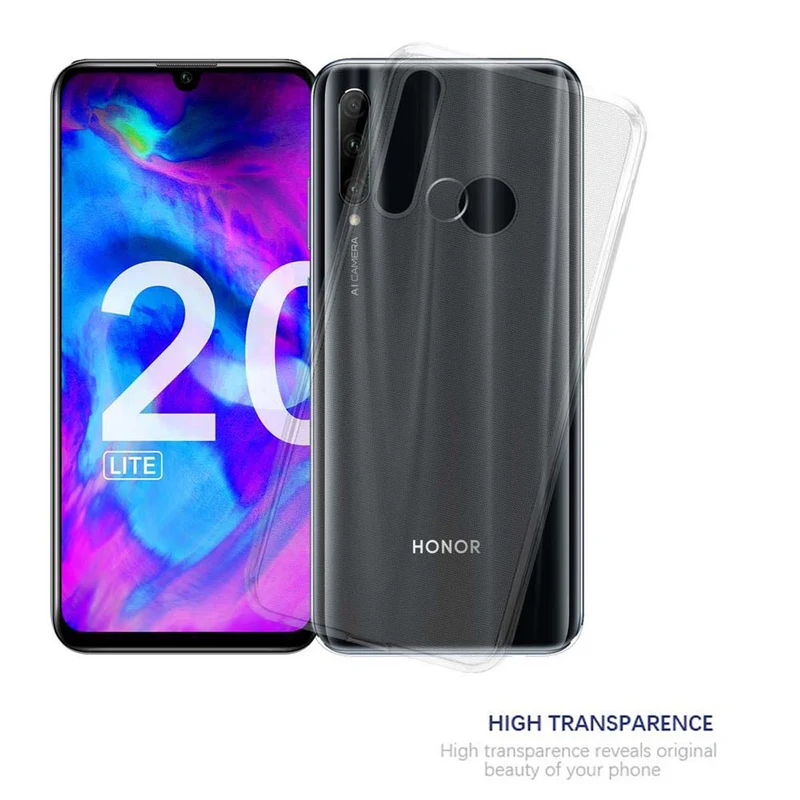 Cadorabo Hülle kompatibel mit Honor 10i / 20i / 20 LITE / Huawei Enjoy 9S Schutzhülle aus flexiblem TPU Silikon