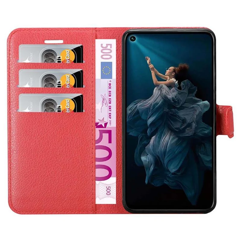 Cadorabo Hülle kompatibel mit Honor 20 PRO Schutzhülle mit Magnetverschluss, Standfunktion und Kartenfach
