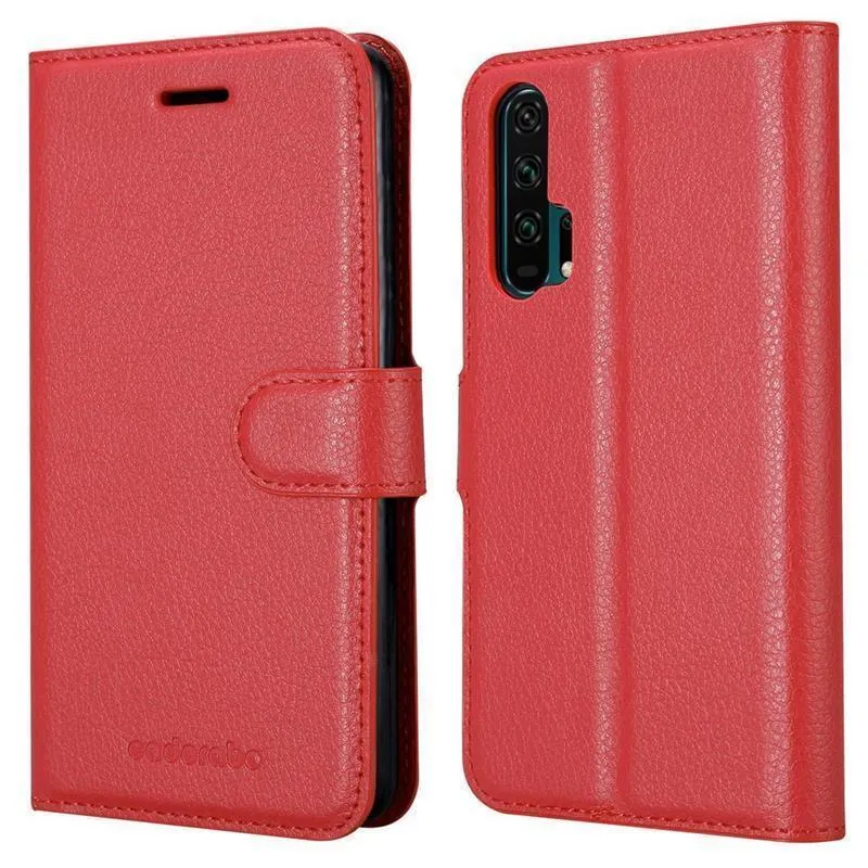 Cadorabo Hülle kompatibel mit Honor 20 PRO Schutzhülle mit Magnetverschluss, Standfunktion und Kartenfach