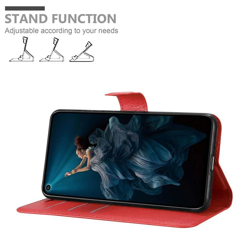 Cadorabo Hülle kompatibel mit Honor 20 PRO Schutzhülle mit Magnetverschluss, Standfunktion und Kartenfach