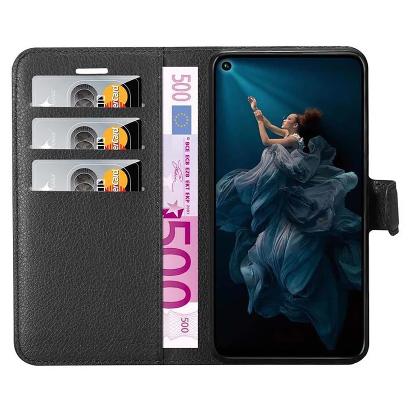 Cadorabo Hülle kompatibel mit Honor 20 PRO Schutzhülle mit Magnetverschluss, Standfunktion und Kartenfach