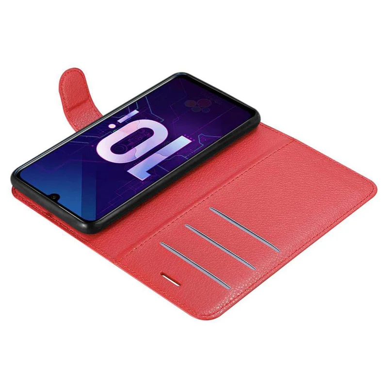 Cadorabo Hülle kompatibel mit Honor 10i / 20i / 20 LITE / Huawei Enjoy 9S Schutzhülle mit Magnetverschluss, Standfunktion und Kartenfach