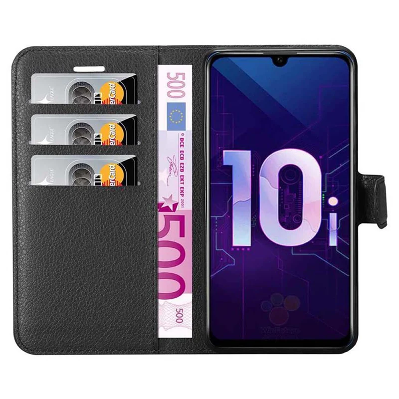 Cadorabo Hülle kompatibel mit Honor 10i / 20i / 20 LITE / Huawei Enjoy 9S Schutzhülle mit Magnetverschluss, Standfunktion und Kartenfach