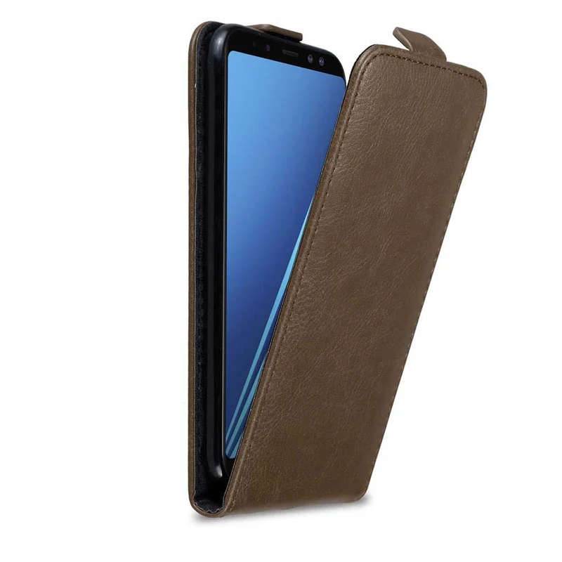 Cadorabo Hülle kompatibel mit Samsung Galaxy A6 2018 Schutzhülle im Flip Design mit Magnetverschluss