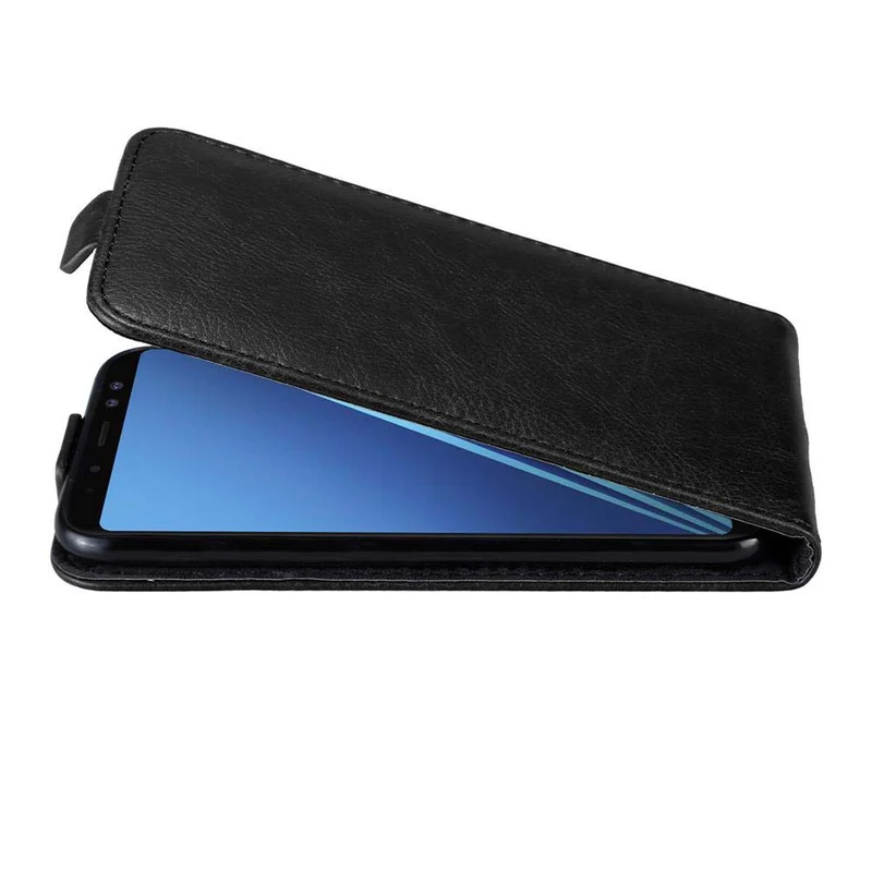 Cadorabo Hülle kompatibel mit Samsung Galaxy A6 2018 Schutzhülle im Flip Design mit Magnetverschluss