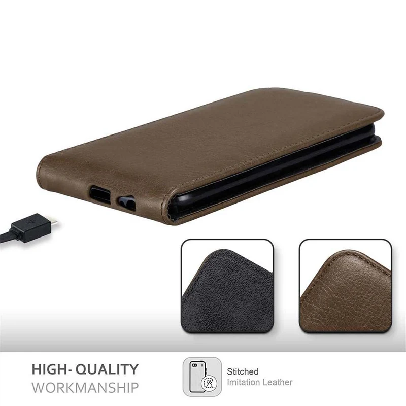 Cadorabo Hülle kompatibel mit Samsung Galaxy A6 2018 Schutzhülle im Flip Design mit Magnetverschluss