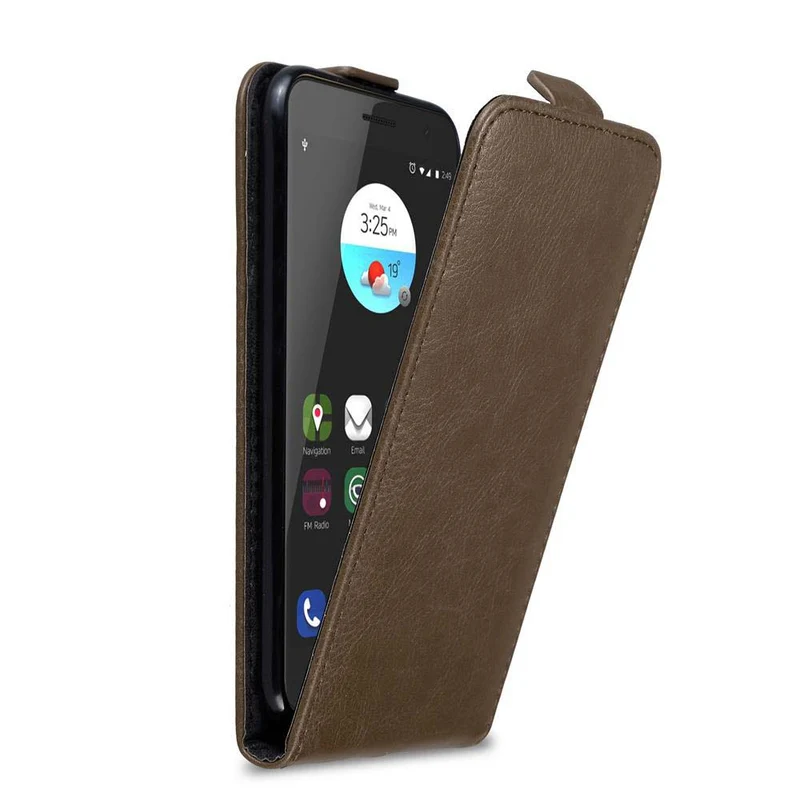 Cadorabo Hülle kompatibel mit ZTE Blade V7 Schutzhülle im Flip Design mit Magnetverschluss