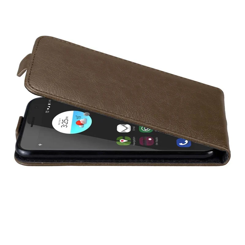 Cadorabo Hülle kompatibel mit ZTE Blade V7 Schutzhülle im Flip Design mit Magnetverschluss